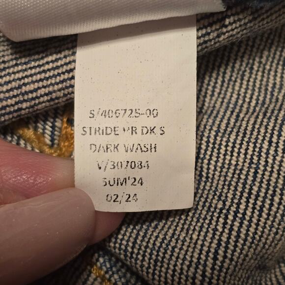 Gap High Rise Stride Wide Leg Jeans Womens Size 6T Blue Stretch Casual Capsule - Picture 6 of 14